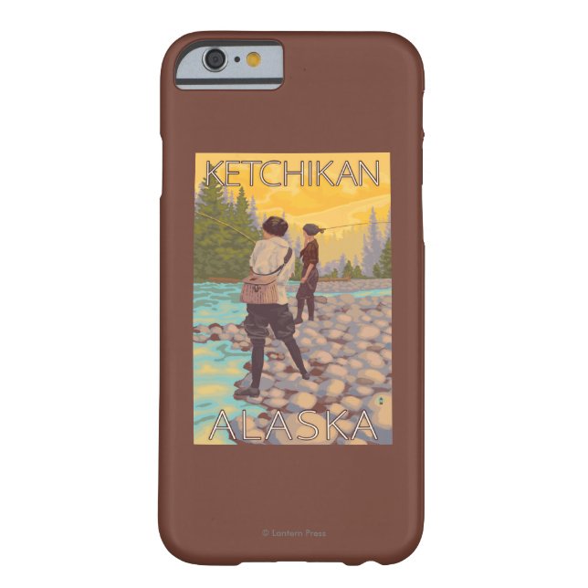 Capa Para iPhone, Case-Mate Pesca com mosca das mulheres - Ketchikan, Alaska (Verso)