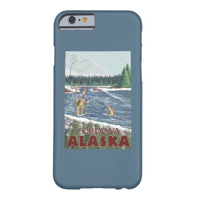 Capa Para iPhone, Case-Mate Pescador da mosca - Cordova, Alaska (Verso)