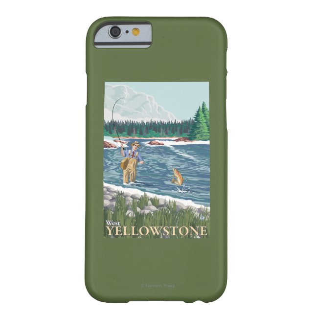 Capa Para iPhone, Case-Mate Pescador da mosca - Yellowstone ocidental, Montana (Verso)