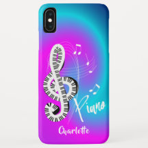 Piano Keyboard Treble Clef Music Personalizada