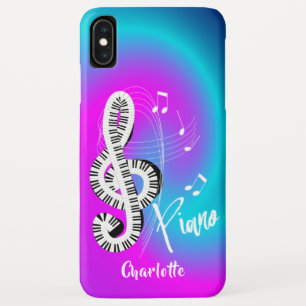 Capa Para iPhone Da Case-Mate Piano Keyboard Treble Clef Music Personalizada