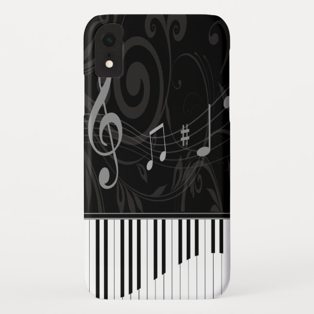 Capa Para iPhone, Case-Mate Piano lunático e notas musicais (Verso)