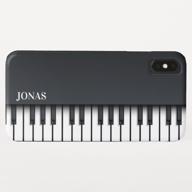 Capa Para iPhone, Case-Mate Piano Preto (Verso (Horizontal))