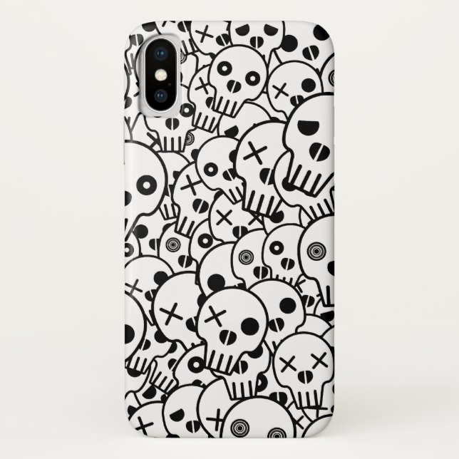 Capa Para iPhone, Case-Mate Pilha do crânio (Verso)