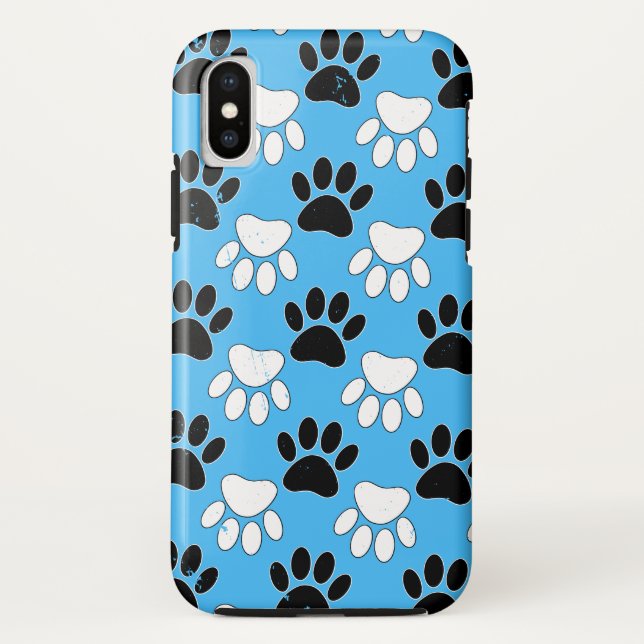 Capa Para iPhone, Case-Mate Pinças De Cães Em Fundo Azul (Verso)