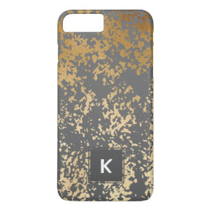 Capa Para iPhone Da Case-Mate pincéis de ouro e cinza elegantes e falsos pintinh