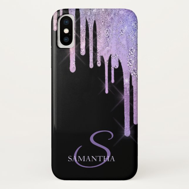 Capa Para iPhone, Case-Mate Pingentes Elegantes de Lavanda (Verso)
