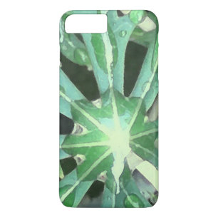Capa iPhone 8 Plus/7 Plus Pingos de chuva nas folhas