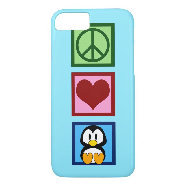 Capa Para iPhone, Case-Mate Pinguim azul (Verso)