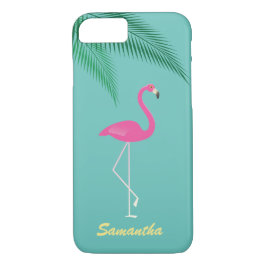 Capa iPhone 8/7 Pink Flamingo iPhone 7 Case - turquoise