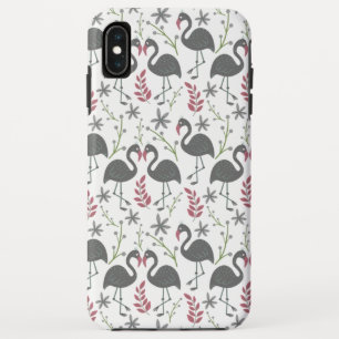 Capa Para iPhone Da Case-Mate Pink flamingo seamless pattern flowers, leaves