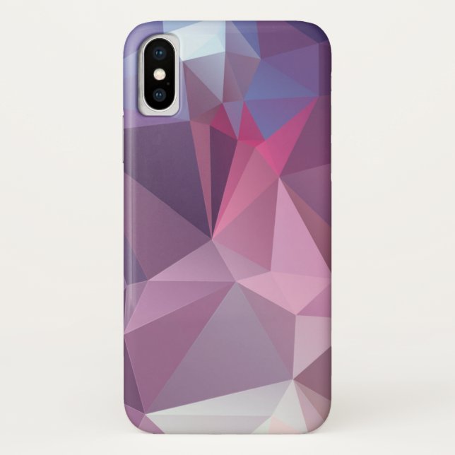 Capa Para iPhone, Case-Mate Pinks Blues Abstrato Pyramid Art (Verso)
