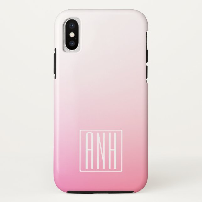 Capa Para iPhone, Case-Mate Pinos em Desvanecimento Gradação de Mão e Suas Ini (Verso)