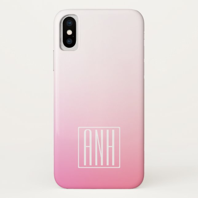 Capa Para iPhone, Case-Mate Pinos em Desvanecimento Gradação de Mão e Suas Ini (Verso)