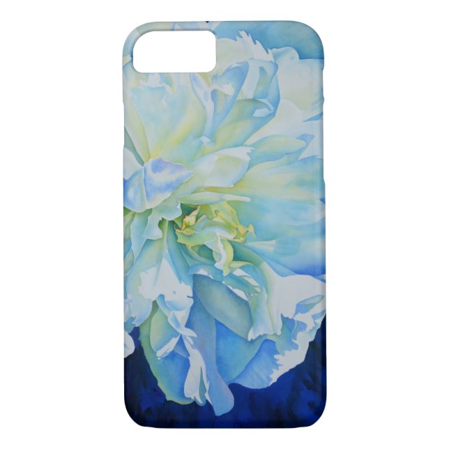 Capa Para iPhone, Case-Mate Pintor a aquarelas românticas azuis (Verso)