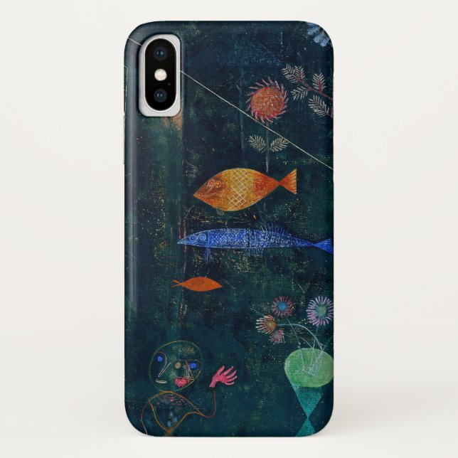 Capa Para iPhone, Case-Mate Pintura Abstrata Magia de Peixe de Paul Klee Arte  (Verso)