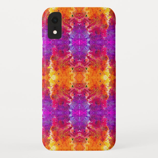 Capa Para iPhone, Case-Mate Pintura abstrato, colorido, branca (Verso)