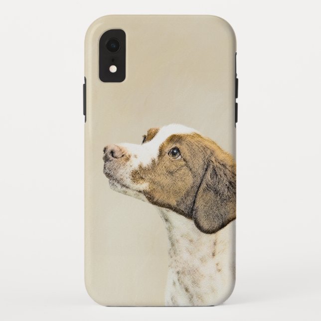 Capa Para iPhone, Case-Mate Pintura Brittany - Adorável Arte Original de Cacho (Verso)