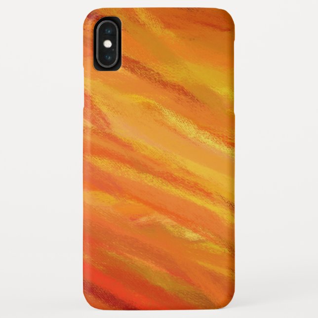 Capa Para iPhone, Case-Mate Pintura de Abstrato de Laranja Amarelo (Verso)