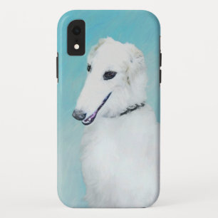 Capa Para iPhone Da Case-Mate Pintura de Borzoi (branca) - Arte de Cachorro Orig