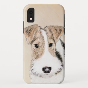 Capa Para iPhone Da Case-Mate Pintura de Fox Terrier com Fios - Arte de Cão Ori