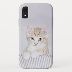 Capa Para iPhone Da Case-Mate Pintura de Kitten Amarelo - Arte Original para Gat