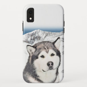 Capa Para iPhone Da Case-Mate Pintura de Malamute no Alasca - Arte de Cachorro O