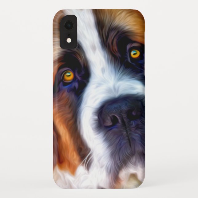Capa Para iPhone, Case-Mate Pintura do cão de St Bernard (Verso)