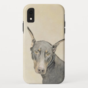 Capa Para iPhone Da Case-Mate Pintura Doberman Pinscher - Arte Original para Cã