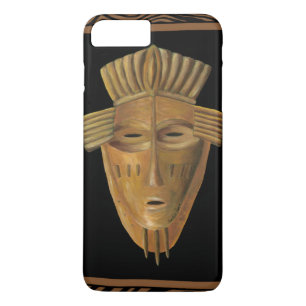 Capa iPhone 8 Plus/7 Plus Pintura em máscara africana por Chariklia Zarris