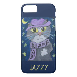 Capa Para iPhone Da Case-Mate Pintura jazzístico do gato