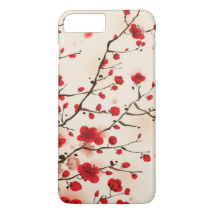 Capa Para iPhone Da Case-Mate Pintura oriental do estilo, flor da ameixa no