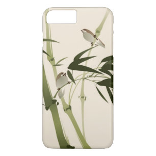 Capa Para iPhone Da Case-Mate Pintura oriental do estilo, ramos de bambu