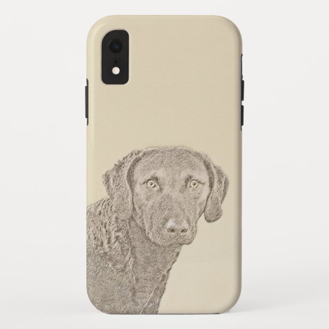 Capa Para iPhone, Case-Mate Pintura Original para Cão na Baía de Chesapeake Re (Verso)