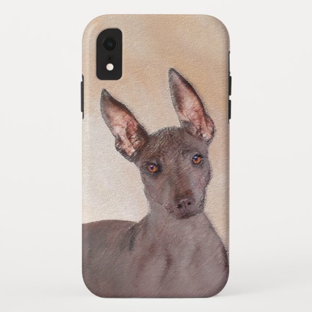 Capa Para iPhone, Case-Mate Pintura Xoloitzcuintli - Arte Cachorra Original (Verso)