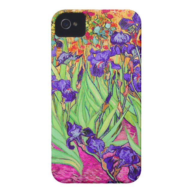 Capa Para iPhone, Case-Mate PixDezines van gogh iris/rua. réplica (Traseira)