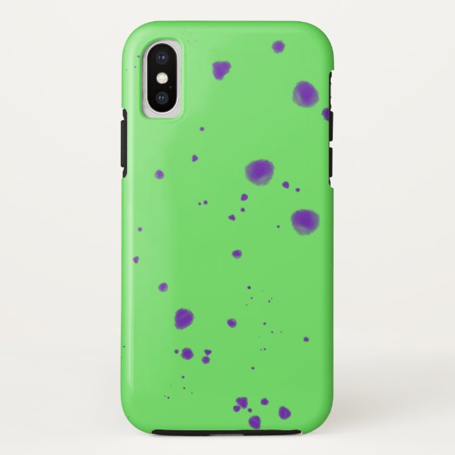 Capa Para iPhone, Case-Mate Placas Roxas Neon Verde (Verso)