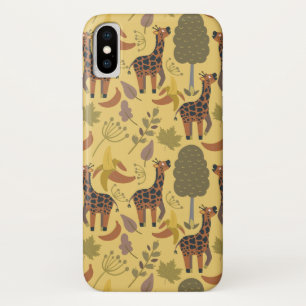 Capa Para iPhone Da Case-Mate Plano de fundo amarelo sem costura Giraffe