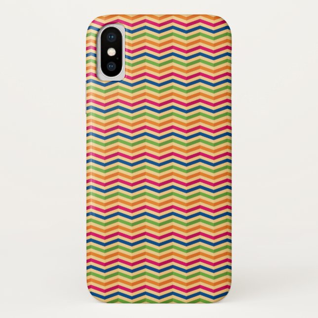 Capa Para iPhone, Case-Mate Plano de fundo com faixas no retrato (Verso)