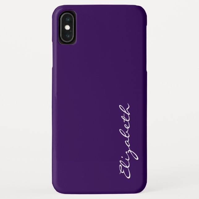Capa Para iPhone, Case-Mate Plano de fundo simples e roxo (Verso)