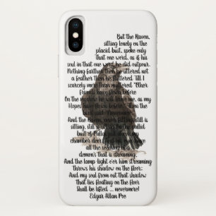 Capa Para iPhone X Poema do corvo do ponto de entrada do Dia das