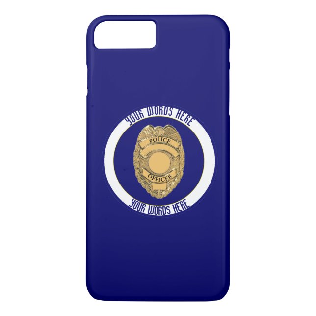 Capa Para iPhone, Case-Mate Policial Crachá Shield Personalizado (Verso)