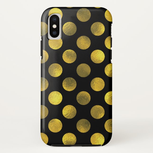 Capa Para iPhone, Case-Mate Pontos Polka Dourados (Verso)