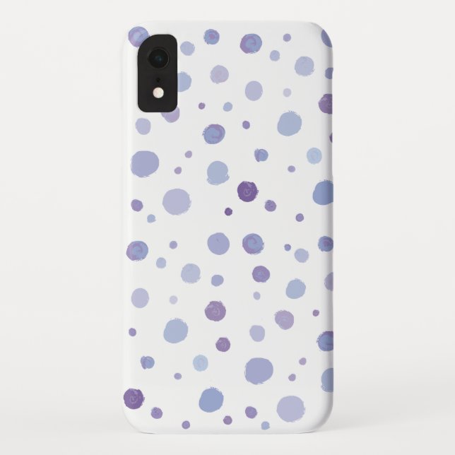 Capa Para iPhone, Case-Mate pontos polka pintados à mão (Verso)