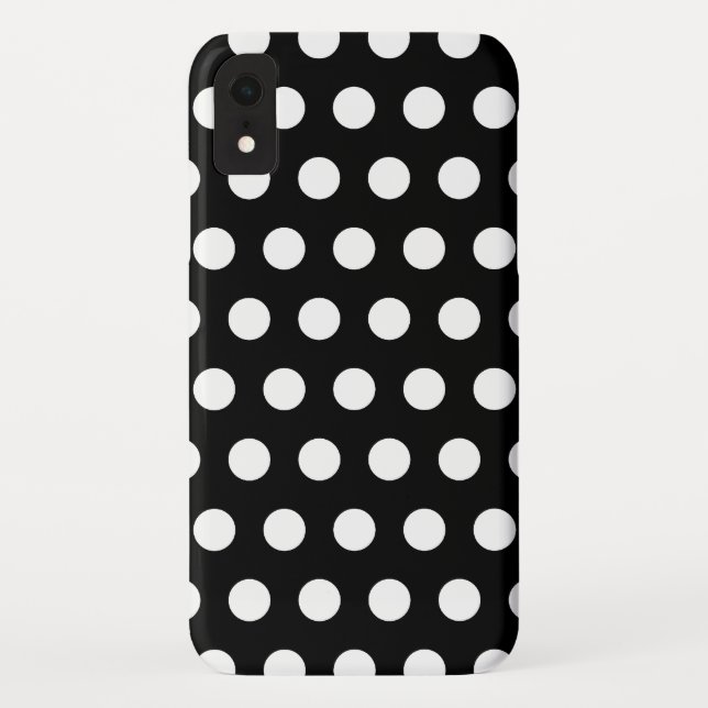 Capa Para iPhone, Case-Mate Pontos Pretos e Brancos (Verso)