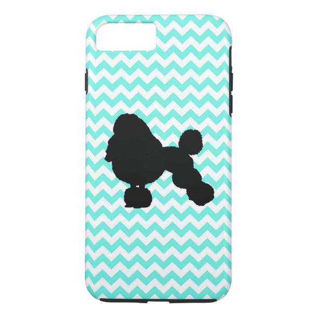 Capa Para iPhone, Case-Mate Poodle com fêmur azul claro (Verso)