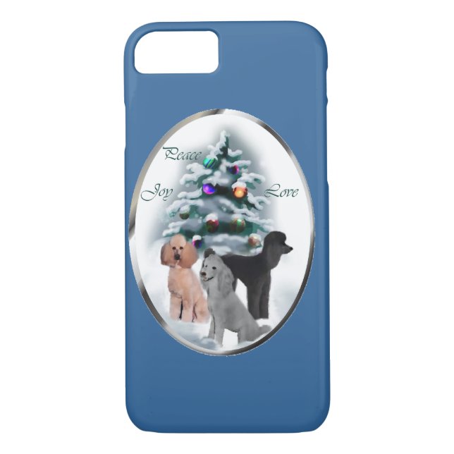 Capa Para iPhone, Case-Mate Poodle Lovers Natal (Verso)