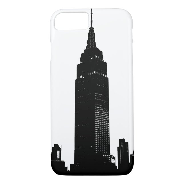 Capa Para iPhone, Case-Mate Pop preto e branco Nova Iorque (Verso)