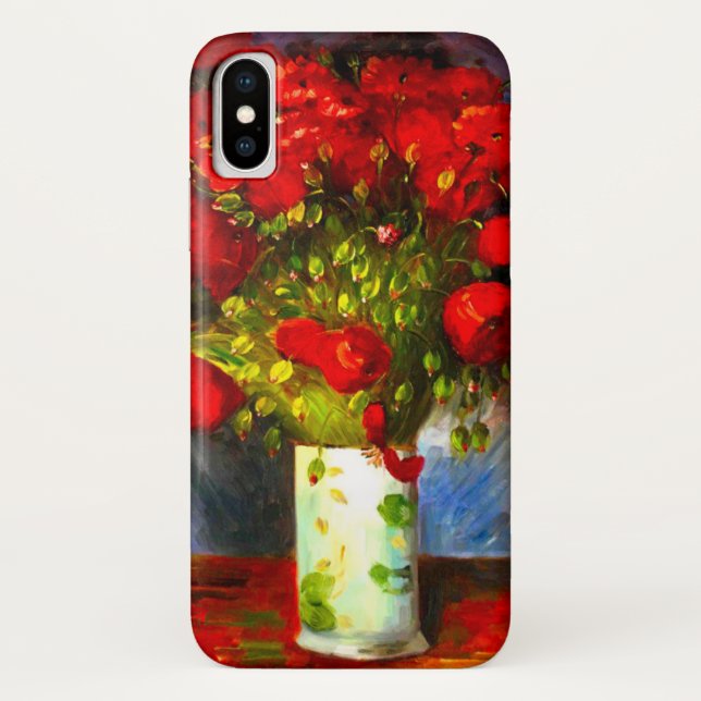 Capa Para iPhone, Case-Mate Poppies Vermelhos Van Gogh (Verso)
