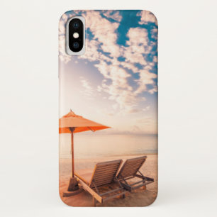 Capa Para iPhone Da Case-Mate Por do sol bonito da praia de Maldives